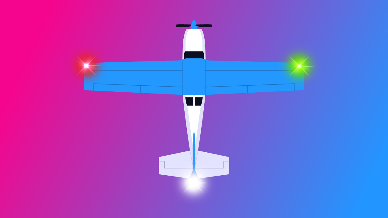 Airplane Lights: What Each Light Does (Red/Green, Strobe, Beacon) Featured Image.