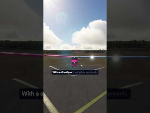 Crabbed or sideslip crosswind approach - which is better?