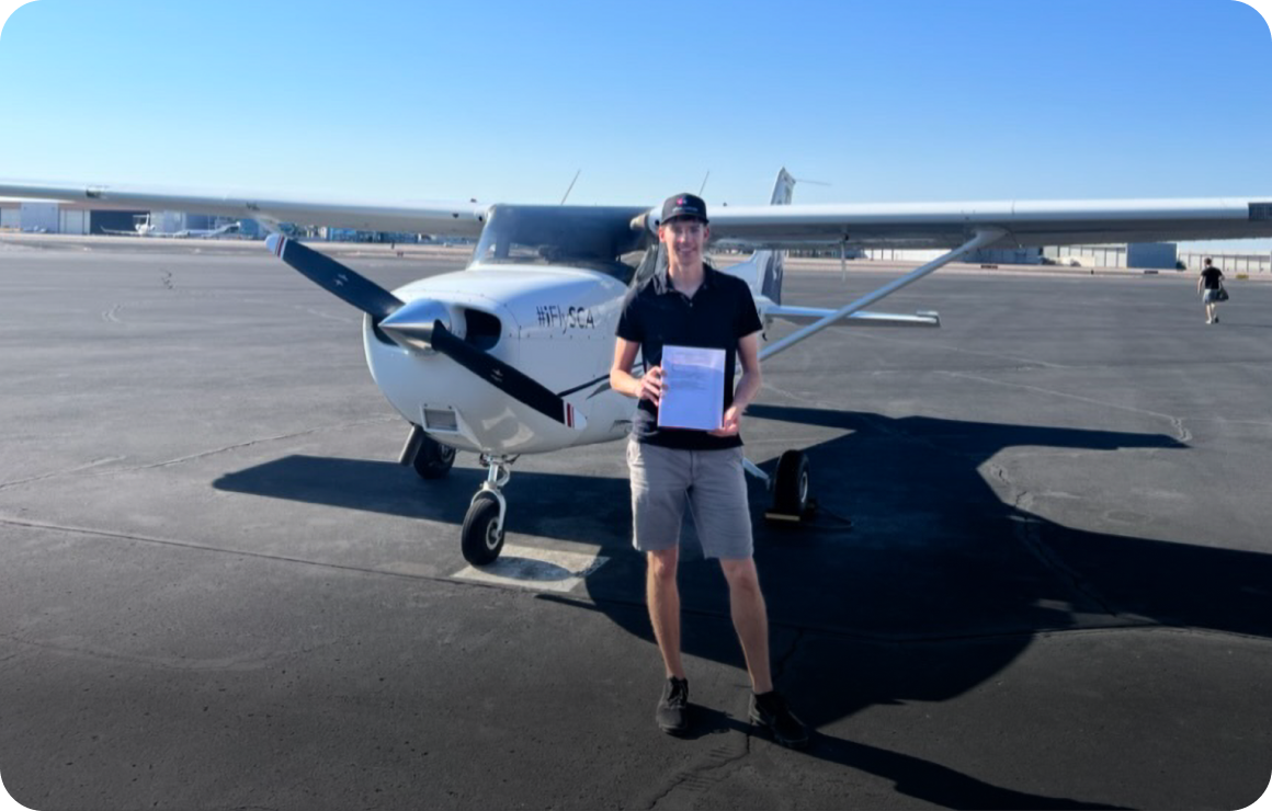 Johann has a newfound passion for aviation. He loves applying his skills to something that helps people grow. And guess what? He became a private pilot! We think the classes helped…